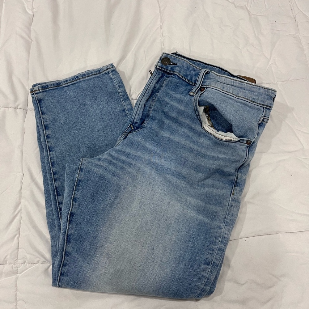 American Eagle Outfitters Light Blue Straight Jeans